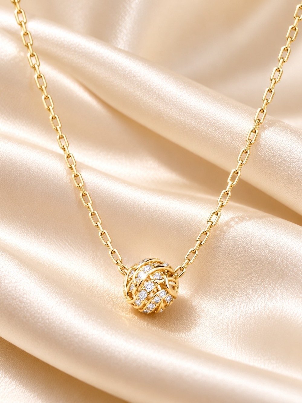 Gold Laminated 14k. Necklace with Removable Barrel Pendant – 17”